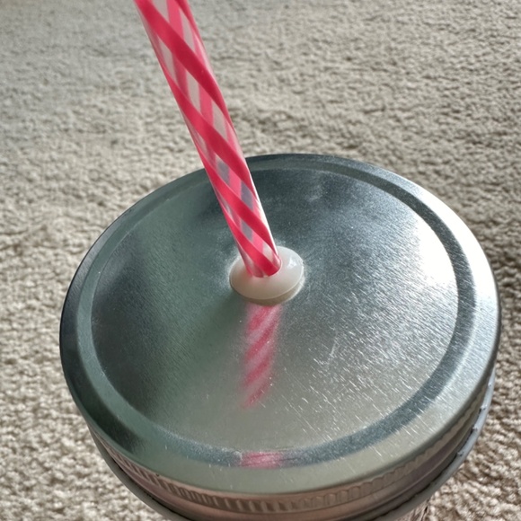 Disney Marie Aristocats Glitter Mason Jar Tumbler UNIQUE One of a Kind! - Picture 3 of 6